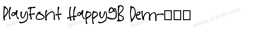 PlayFont HappyGB Dem字体转换